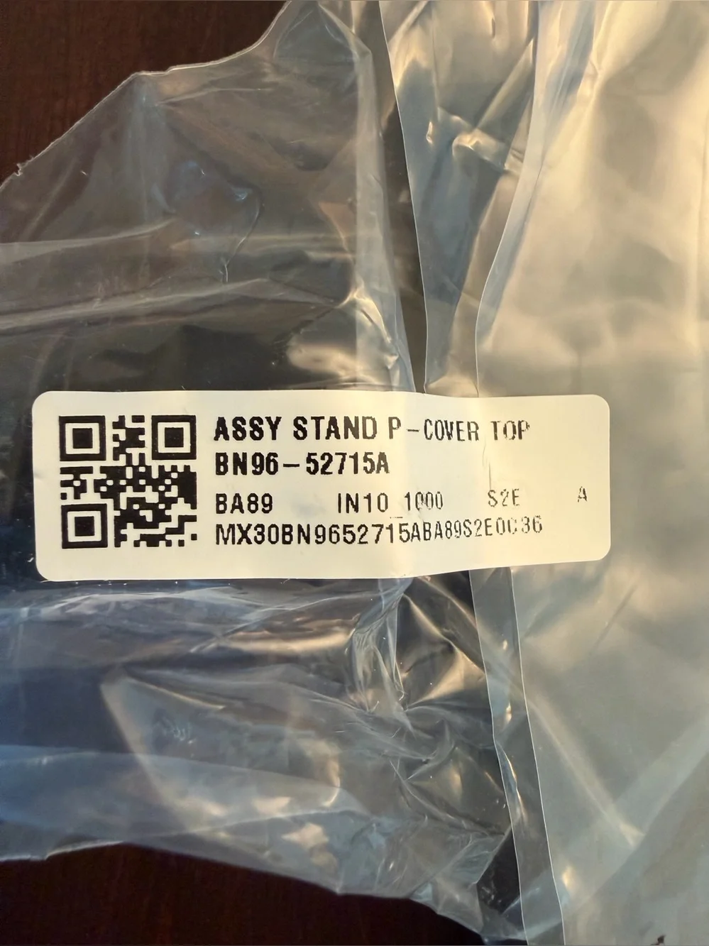 Samsung TV Base Stand Legs/Feet Set Pair 2 Pieces BN96-52715A Black